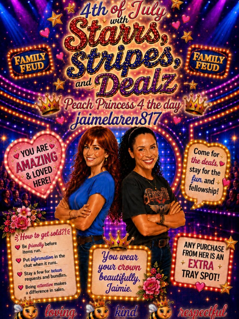 🍑Stars, stripes & dealz  Share Show 🚫Clthes/shoes💃 Must🐝Present